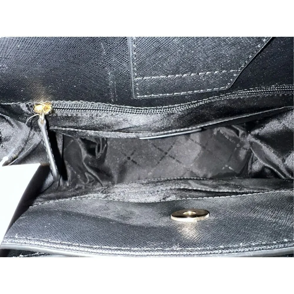 🔥🎁NWT! Michael Kors HAMILTON East West Satchel Handbag Black Msrp:298.00